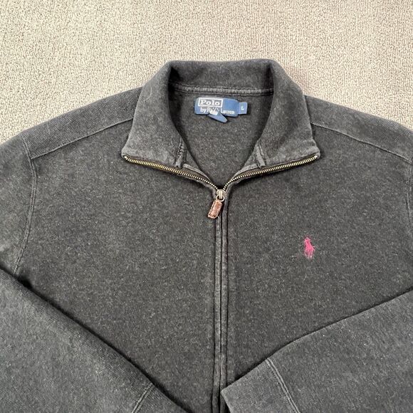 Ralph Lauren Jacket Adult Extra Large Gray Long Sleeve Full Zip Casual Men's - Picture 8 of 15